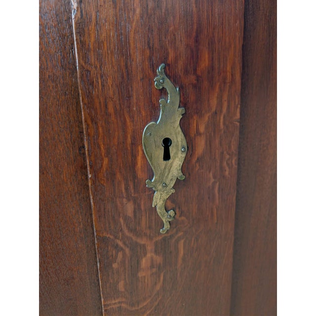 18th Century Antique Baroque Oak Wardrobe For Sale - Image 10 of 18