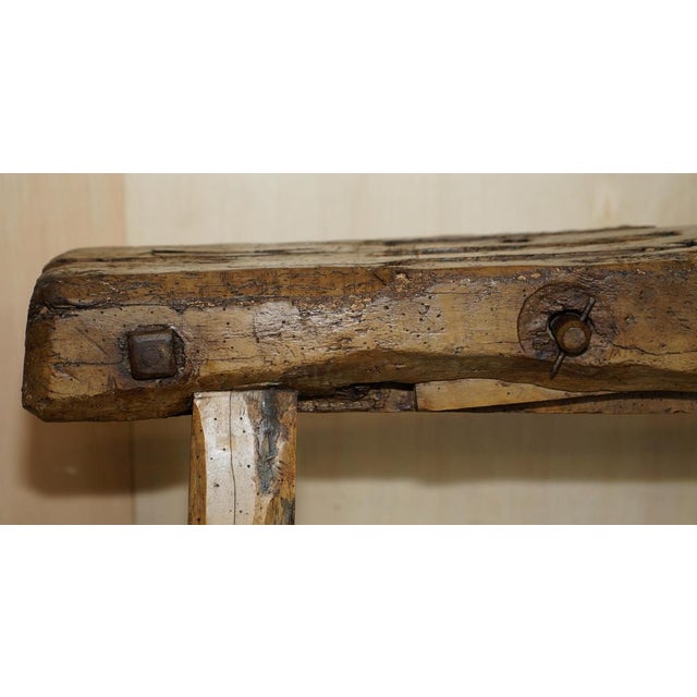 Antique Folk Art Hemp Cutting Machine, 1800s For Sale - Image 5 of 18