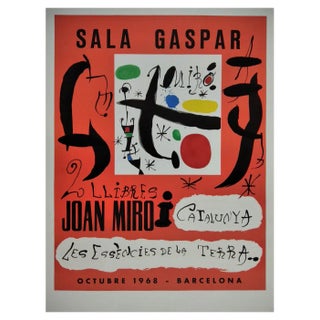 Joan Miro, Sala Gaspar: Essences of the Earth, 1968, Lithograph, Framed For Sale