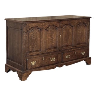 18th Century English Oak Mule Sideboard ~ Chest ~ Credenza For Sale