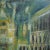A Large Oil on Masonite Painting Depicting a City View Painting Featuring a Clock Tower. Unsigned. For Sale - Image 9 of 12