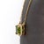 2020s 2.3cts Peridot Necklace W Natural Diamond Halo: 14k Solid Gold, Attached Chain For Sale - Image 5 of 8