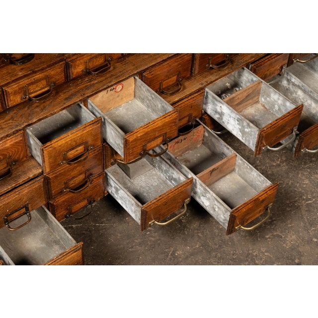 Early 20th Century Massive Antique 370-Drawer Industrial Hardware Cabinet For Sale - Image 11 of 13