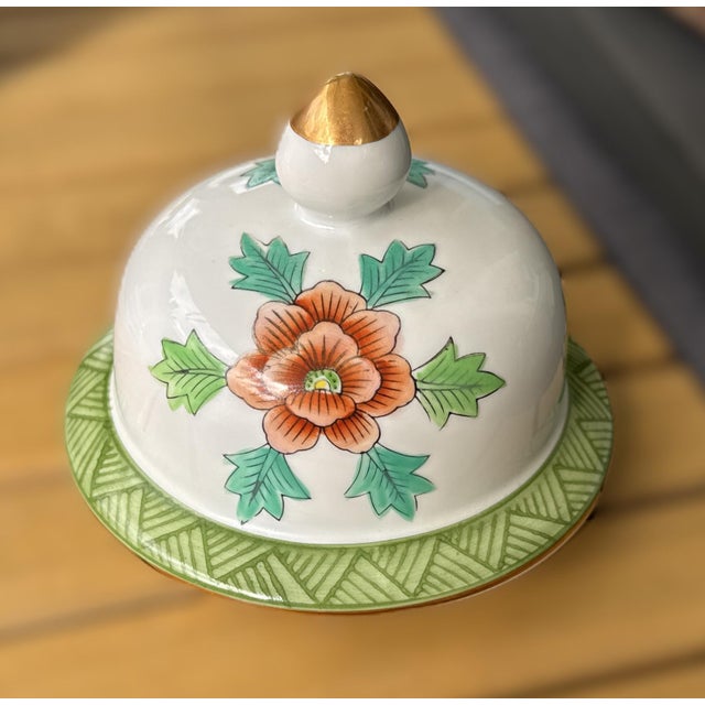 White Chinoiserie Floral Lidded Temple Jar, Andrea by Sadek - 15 Inches For Sale - Image 8 of 18