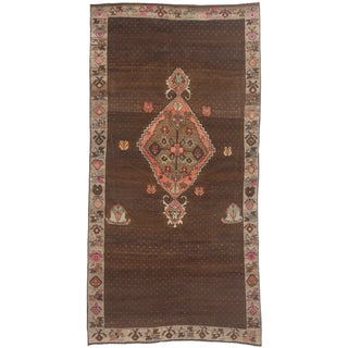 Vintage Turkish Oushak Rug, 05'01 X 10'00 For Sale