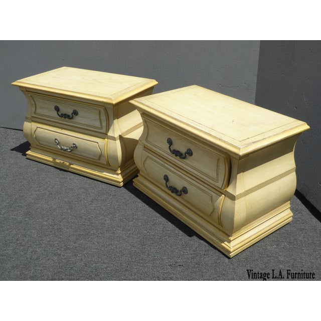 Vintage Century French Country Style Bombay Nightstands A Pair Chairish