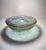 Italian Hand Blown Green Blue and Copper Thick Glass Catchall Bowl Murano Attributed For Sale - Image 10 of 10