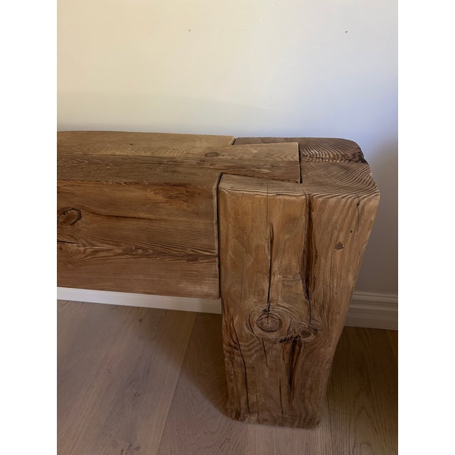 Contemporary Arhaus Reclaimed Teak Wood Console Table For Sale - Image 3 of 6