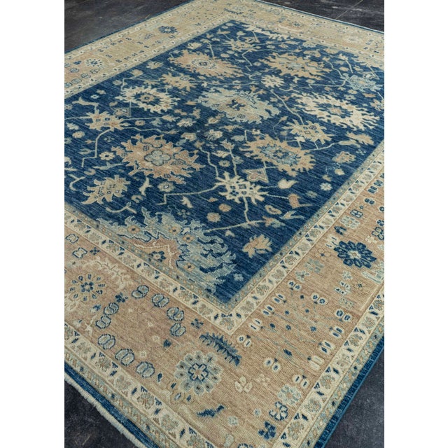 Contemporary Oushak Rug 8'5" x 10'2" For Sale - Image 3 of 4