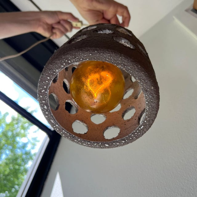 Ceramic John Mason Ceramic Pendant Lamp For Sale - Image 7 of 7