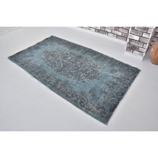 Handmade wool carpet in Turkish Anatolia , Vintage Oushak Rug,Turkish Vintage Anatolian Rug, Handmade wool Rug . One Of...