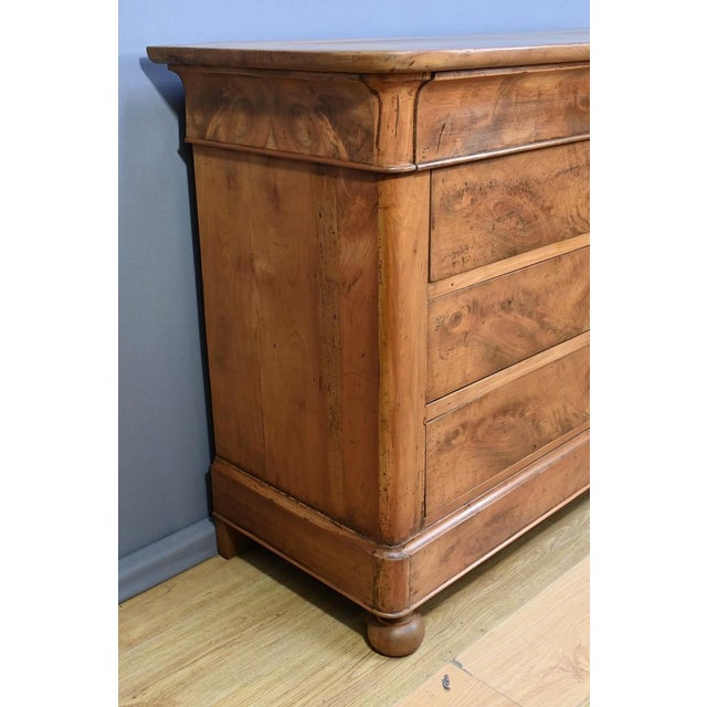 Wood Early 19th Century Restoration Cherrywood Chest of Drawers For Sale - Image 7 of 18