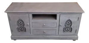 Arabesque Moroccan Wooden Low Console / Tv Stand