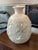 Large Vintage Ivory Ceramic Butterfly Relief Table Lamp – Rewired With New Shade For Sale In Atlanta - Image 6 of 7