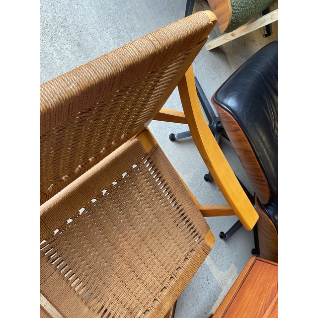 Mid-Century Danish Wicker Sofa in the style of Hans Wagner, 1960s For Sale - Image 17 of 18