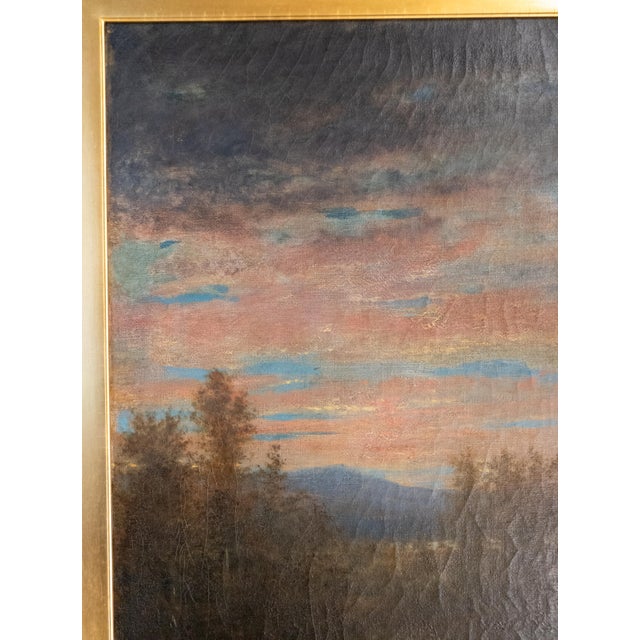 Brown 19th Century American Luminist Hudson River School Painting by Asa Weston Twitchell For Sale - Image 8 of 17