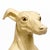Hollywood Regency Large Scale Mid-Century Hollywood Regency Seated Greyhound Dog Figurine Att. To Marwal For Sale - Image 3 of 3