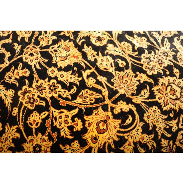 Brown 20th Century Signed Round Silk Rug rug no. 10947 For Sale - Image 8 of 10