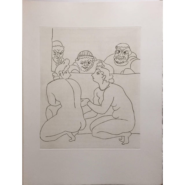 André Derain, Erotic Nude - Etching from Le Satyricon For Sale