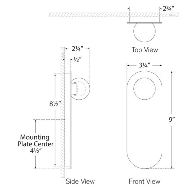 Modern Kelly Wearstler for Visual Comfort Signature Pertica 9" Sconce in Mirrored Antique Brass with Alabaster For Sale - Image 3 of 4