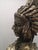 Indian Chief Statue in Brass & Wood, 1970s For Sale - Image 17 of 18
