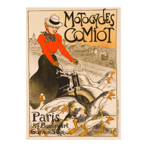 Steinlen Maitres De l'Affiche Original Vintage Poster Motorcycles Comiot 1896