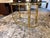 La Barge Vintage Hollywood Regency Brass and Kidney-Shaped Glass Writing Desk For Sale - Image 4 of 8