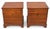 Mid-Century Modern 1980s Pair of Henredon Wood Nightstands With Open Shelves For Sale - Image 3 of 12