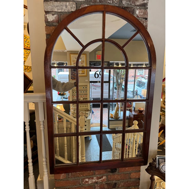 Traditional 20th Century Antique Window Frame Mirror For Sale - Image 3 of 6