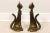 Hollywood Regency Mid Century Vintage Pair of Tall Brass Cat Figures Heavy Hollywood Regency For Sale - Image 3 of 8