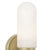2020s Salon Alabaster Sconce Small, Natural Brass For Sale - Image 5 of 8