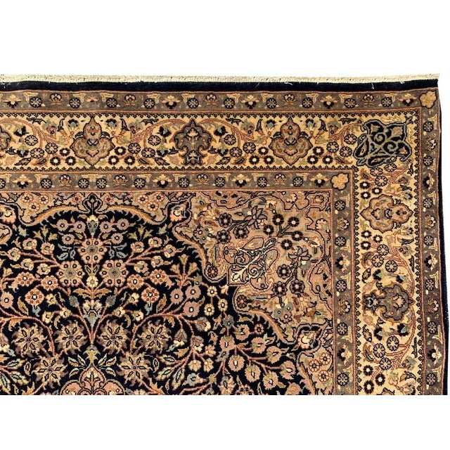 Textile Authentic Hand Knotted Vintage Isfahoun Wool Area Rug 7.3 X 4.6 Ft For Sale - Image 7 of 13