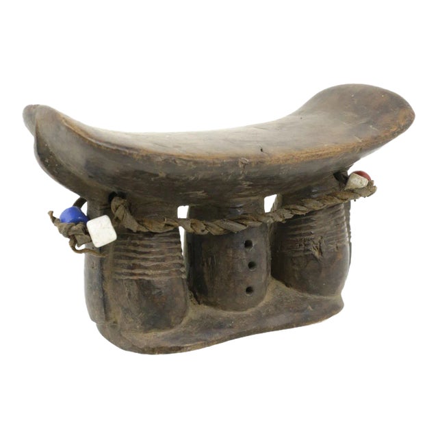 Late 20th Century African Wood Headrest For Sale
