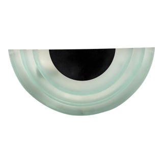 1980s lco Deco Light 1551 Black Art Memphis Post Modern Wall Sconce For Sale