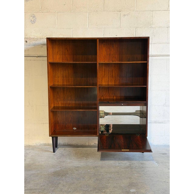 Brown Ohmann Jun Model 6 Rosewood Bookcase Danish Mid-Century Modern For Sale - Image 8 of 12