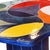 "Color Wheel" by Michael Gustavson, Raku Ceramic Functional Coffee Table, Miro-Inspired Contemporary California Art With Vibrant Colors For Sale - Image 4 of 7