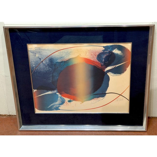 Modern Signed Paul Jenkins “Phenomena Open Light” Abstract Expressionist Lithograph For Sale - Image 3 of 11