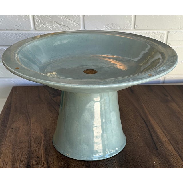 Ceramic 1980s Large Gary McCloy Modernist Art Pottery Tazza or Compote For Sale - Image 7 of 8