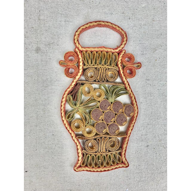 Grape Raffia Trivets-A Pair For Sale - Image 4 of 11