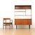 This mid-century bookcase/room divider was designed in England during the 1960s. An elegant vintage example featuring a...