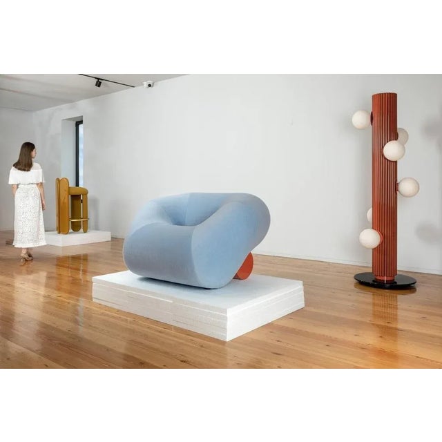 Blue Origami Lounge Chair by Royal Stranger For Sale - Image 8 of 11