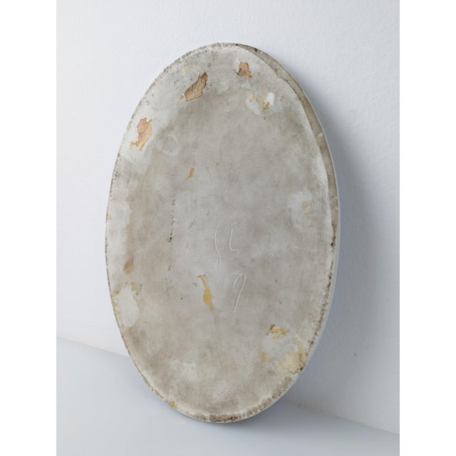 Beige Luis Taberner y Montalvo, Menu Plate, Madrid, Spain, 1896, Oil on Porcelain For Sale - Image 8 of 9