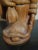 Carved folk art wood figurine. Signed by Elisha Cummings - Salt Marsh Jamaica