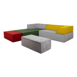 Trio Corner Sofa and Ottomans from Cor, Set of 4 For Sale