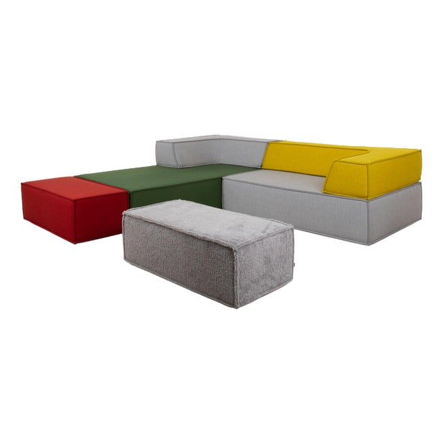 Trio Corner Sofa and Ottomans from Cor, Set of 4 For Sale