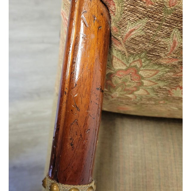 Pair of English Jacobean Revival High-Back Throne Chairs For Sale - Image 9 of 11