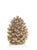 Bring a shimmering touch to your home décor with the Gold Pinecone figurine. This resin conifer cone figurine with gold...