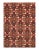 This Tabriz Persian Design Hand-Knotted Wool red Area Rug is handmade, hand-knotted. Lamb's wool on a cotton backing with...