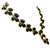 Oscar De La Renta Gold Plated Dark Resin Nugget Y Drop Statement Necklace For Sale - Image 15 of 17