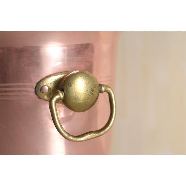 Copper Vintage Champagne Bucket in Copper and Brass Metal, 1960s For Sale - Image 8 of 10